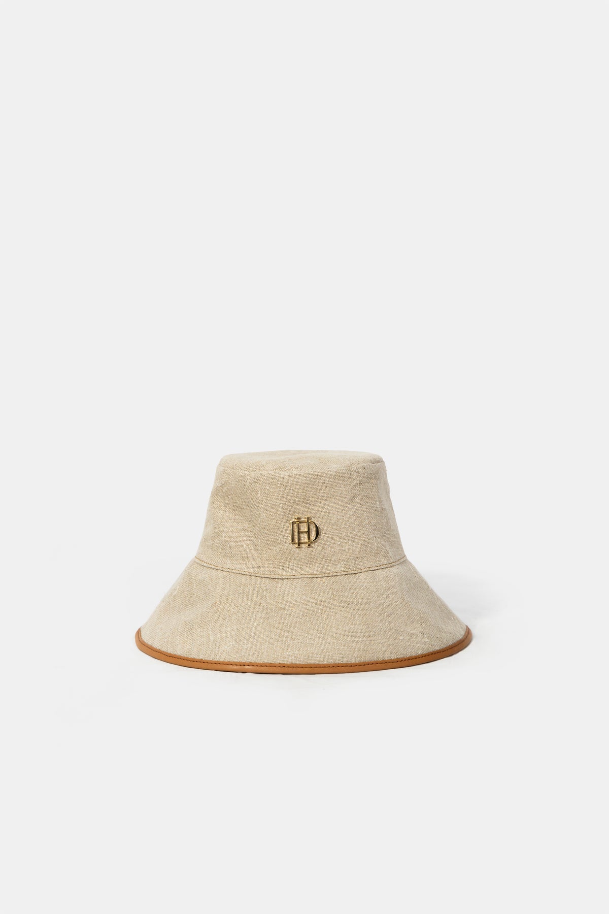 Linen hat by D'Heritage, front view
