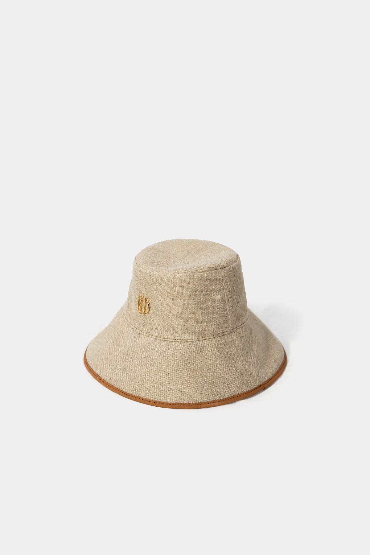 Linen hat by D'Heritage, side view
