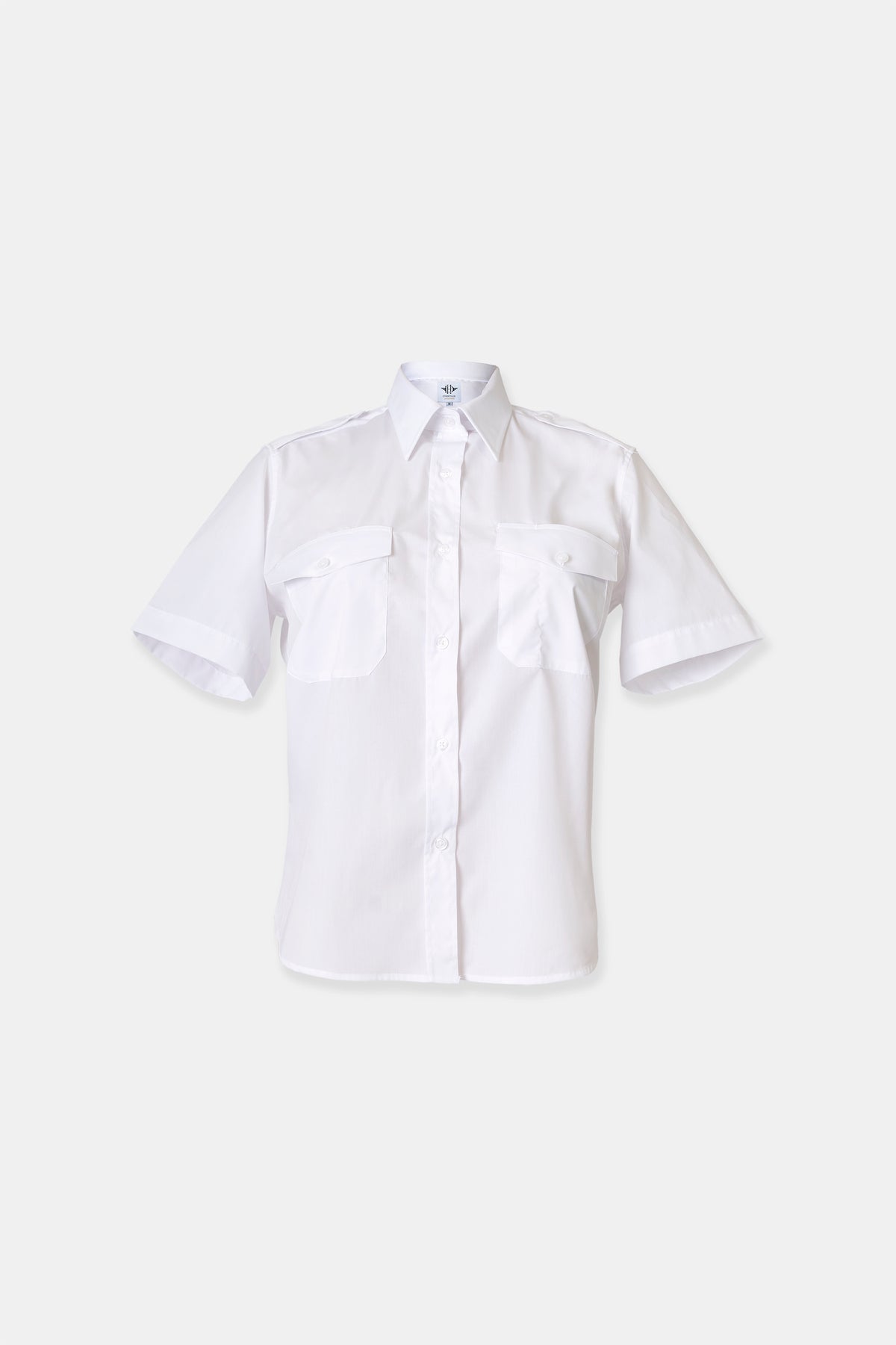 D'Heritage Aviation women's pilot uniform shirt, front view